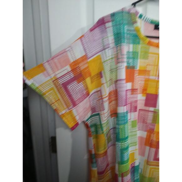 Jolie&Joy Woman 2X Mesh Shirt Pullover Swimwear Cover Adjustable Hem - Picture 5 of 10